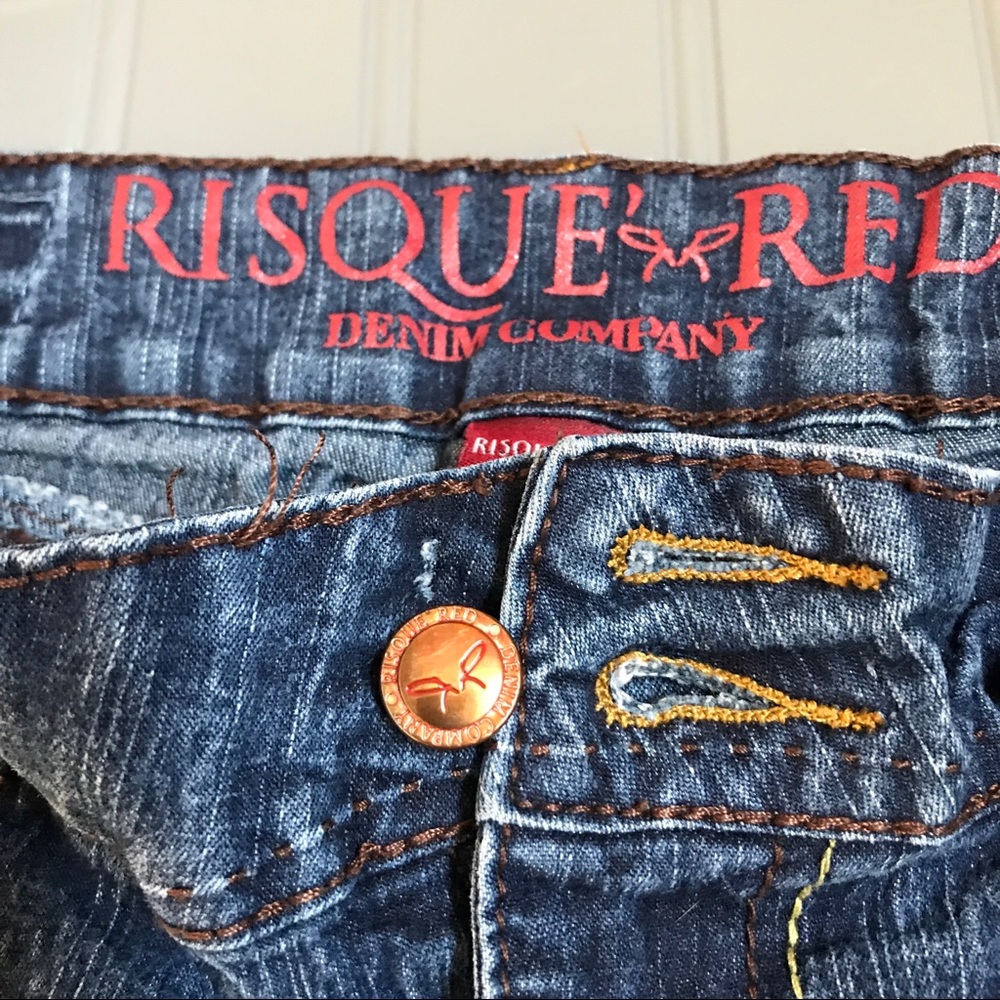 Women’s Risqué Red Jeans Size 7-8